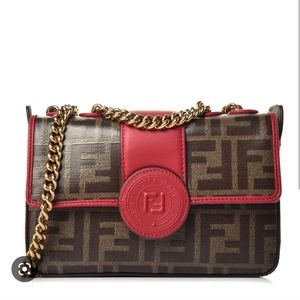 SOLD! Fendi mini double flap bag 1974